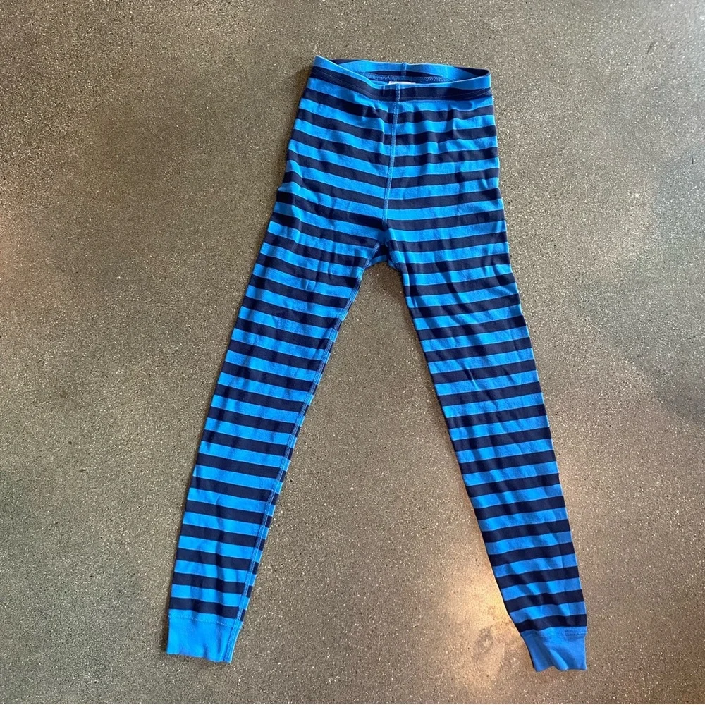 Hanna Andersson Boys Size 10 Pajamas Marvel Captain America Blue‎ Stripe Long